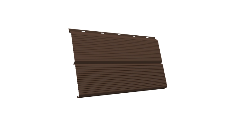 ЭкоБрус 0,345 Gofr GL 0.5 Satin RAL 8017 шоколад