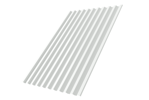 Профнастил С21R 0,4 PE RAL 9003 сигнальный белый