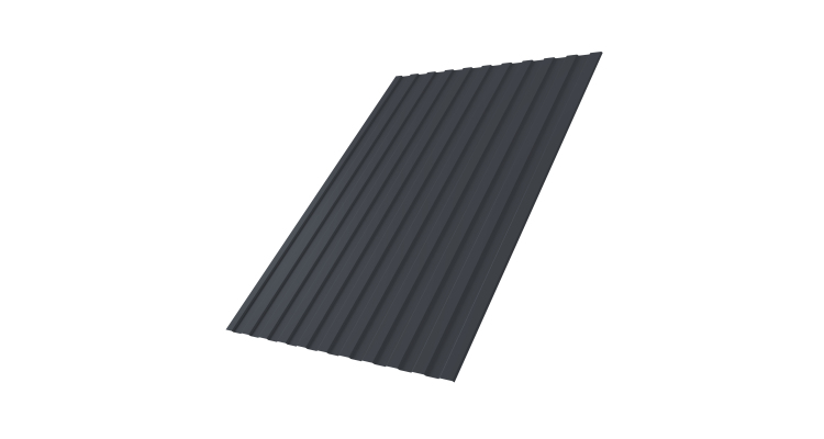 Профнастил С8А GL 0,5 Rooftop Бархат RAL 7024 мокрый асфальт