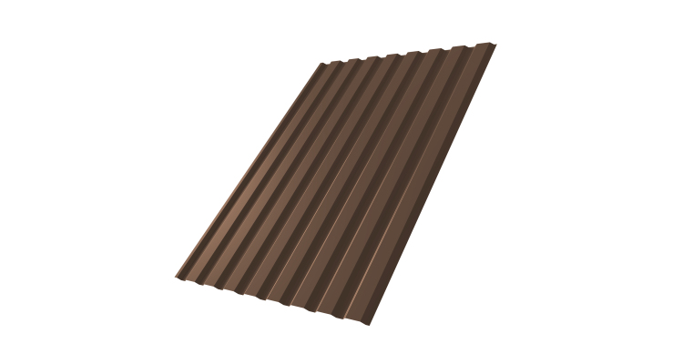 Профнастил С20А 0,5 Satin Мatt RAL 8017 шоколад