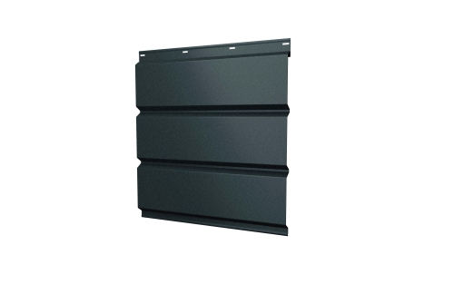 Софит металлический без перфорации 0,5 GreenCoat Pural BT, matt с пленкой RAL 7016 антрацитово-серый