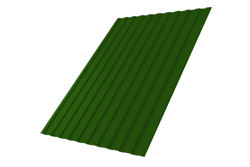 Профнастил С8А 0,45 PE RAL 6002 лиственно-зеленый