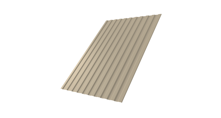 Профнастил С8А 0,45 PE RAL 1015 светлая слоновая кость