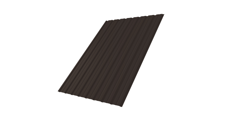 Профнастил С10В 0.45 Drap ST RR 32 темно-коричневый