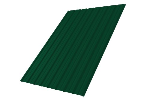 Профнастил С10В 0.45 PE RAL 6005 зеленый мох