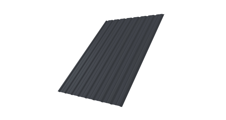 Профнастил С10В 0.45 PE RAL 7024 мокрый асфальт