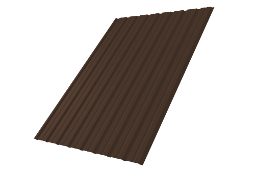 Профнастил С10В 0.5 Satin RAL 8017 шоколад