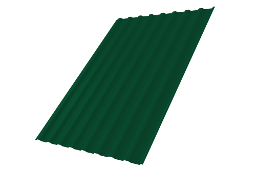 Профнастил С20В Дачный 0,3 PE RAL 6005 зеленый мох