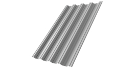 Профнастил НС44 0,5 Satin RAL 9006 бело-алюминиевый