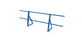 Ограждение кровельное на фальц Optima 0,65х2м RAL 5005