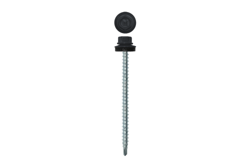 Саморез кровельный Daxmer 4,8х70 RAL 7024 (100) сверло №1