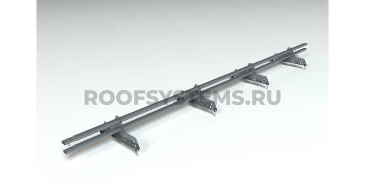 Снегозадержатель PRESTIGE ZN 45*25 овальный 3,0м NEXT RAL 7024 (серый графит)